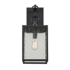 KICHLER 59007BKT Lahden 21.75" 1 Light Outdoor Wall Light With Clear Seeded Glass In Textured Black