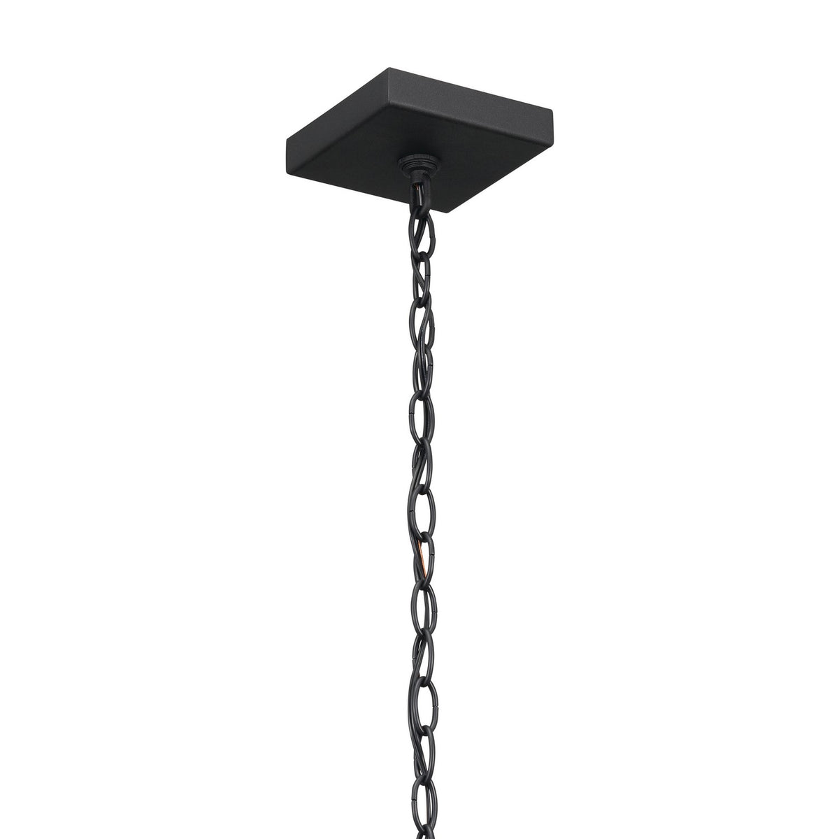 KICHLER 59008BKT Lahden 17.25" 1 Light Outdoor Pendant/Semi Flush With Clear Seeded Glass In Textured Black