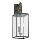 KICHLER 59009WZC Lahden 26" 3 Light Outdoor Wall Light With Clear Seeded Glass In Weathered Zinc