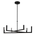 KICHLER 84328MBK Priam 43.75 Inch 6 Light Led Chandelier In Matte Black