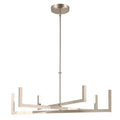 KICHLER 84328PN Priam 43.75 Inch 6 Light Led Chandelier In Polished Nickel
