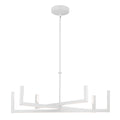 KICHLER 84328WH Priam 43.75 Inch 6 Light Led Chandelier In White