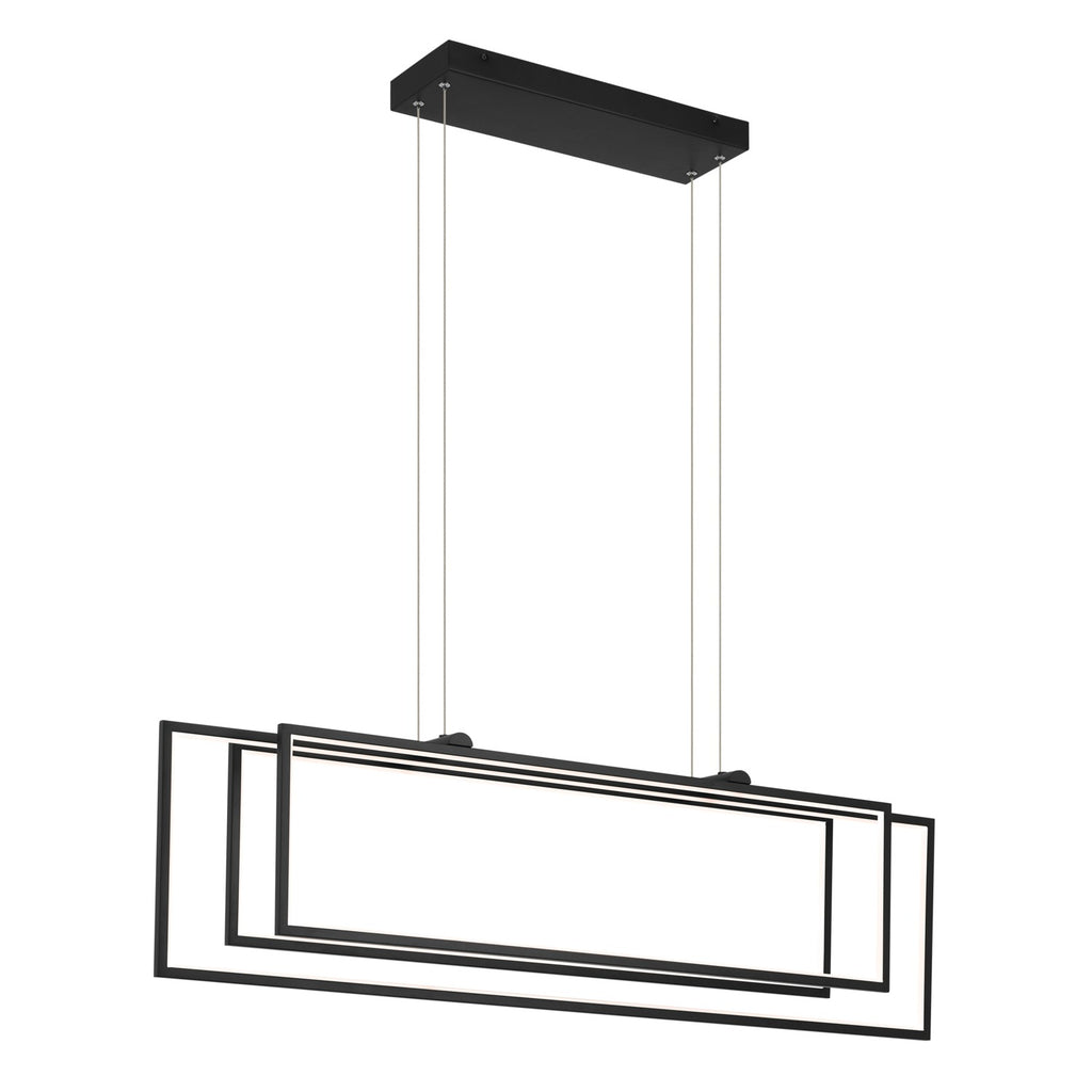 KICHLER 84331MBK Jestin 46 Inch Led Linear Chandelier In Matte Black