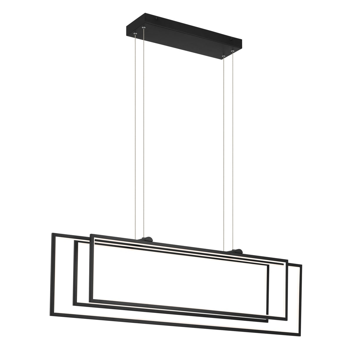 KICHLER 84331MBK Jestin 46 Inch Led Linear Chandelier In Matte Black