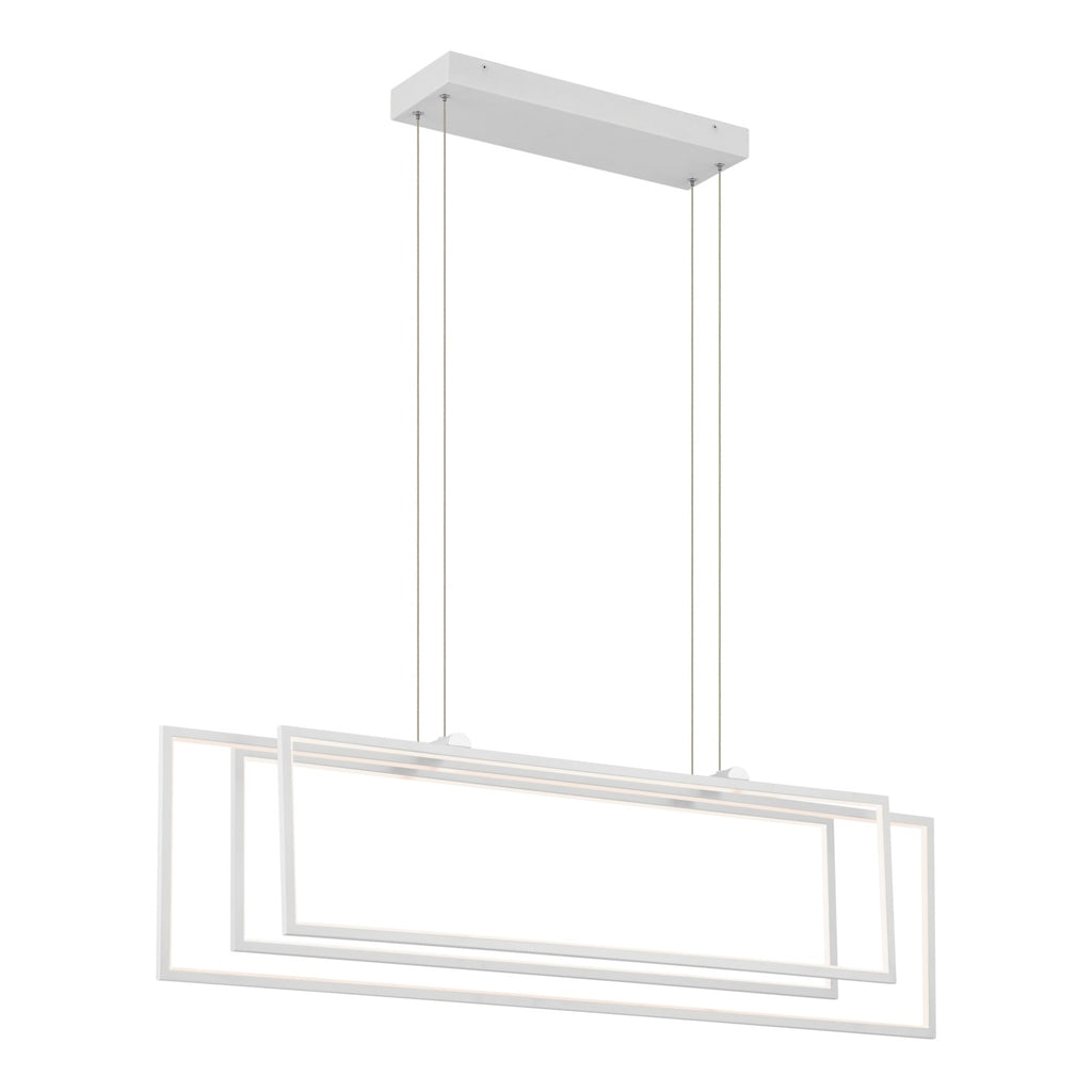KICHLER 84331WH Jestin 46 Inch Led Linear Chandelier In White