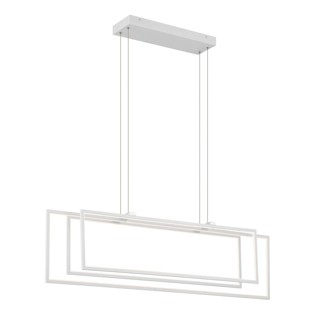 KICHLER 84331WH Jestin 46 Inch Led Linear Chandelier In White