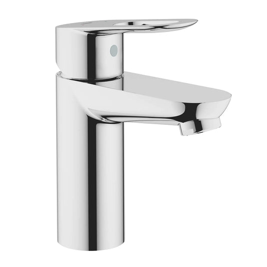 GROHE 23085000 Bauloop Single Hole Single-Handle S-Size Bathroom Faucet 1.5 GPM Less Drain - Chrome