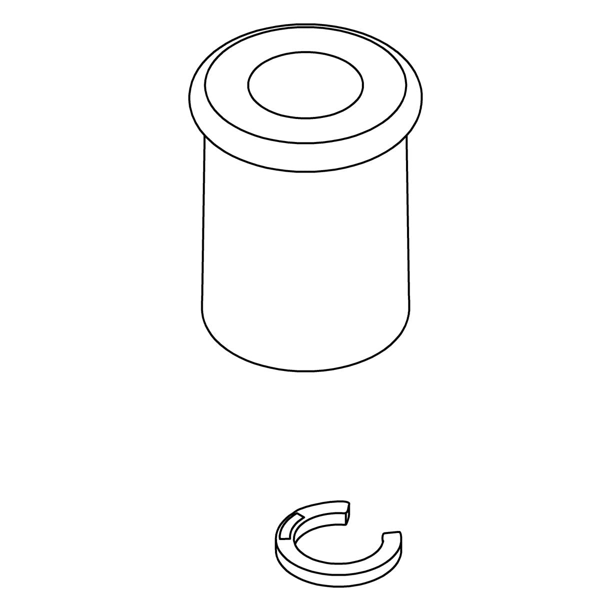 KOHLER Spray Nut Kit - Vibrant Stainless, K-1347904-VS