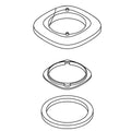 KOHLER Escutheon - 1 Hole - Vibrant Stainless, K-1348435-VS