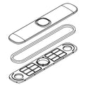 KOHLER Escutheon - 3 Hole - Black Stainless, K-1348436-BLS
