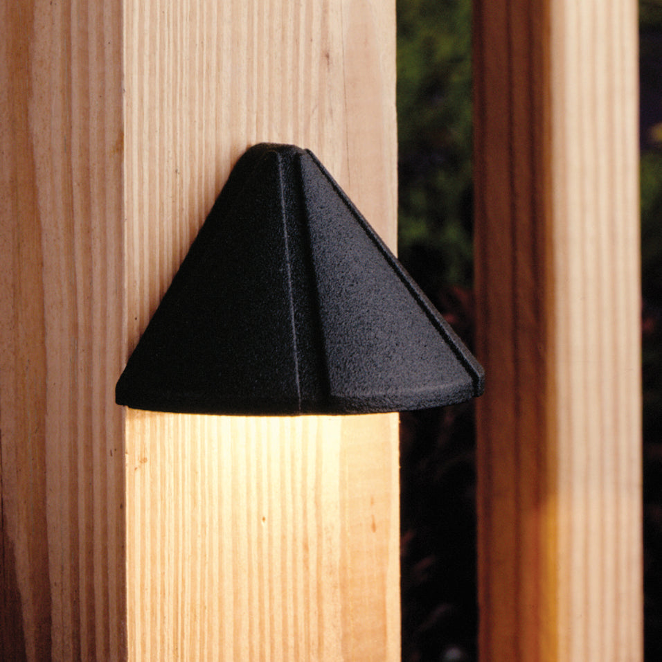 KICHLER 15065BKT 12V Cast Mini Deck Light Textured Black