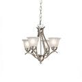 KICHLER 2019NI Dover 4 Light Mini Chandelier Brushed Nickel