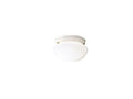 KICHLER 206WH Ceiling Space 7.5" 1 Light Flush Mount With White Globe In White