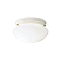 KICHLER 209WH Ceiling Space 9" 2 Light Flush Mount With White Globe In White