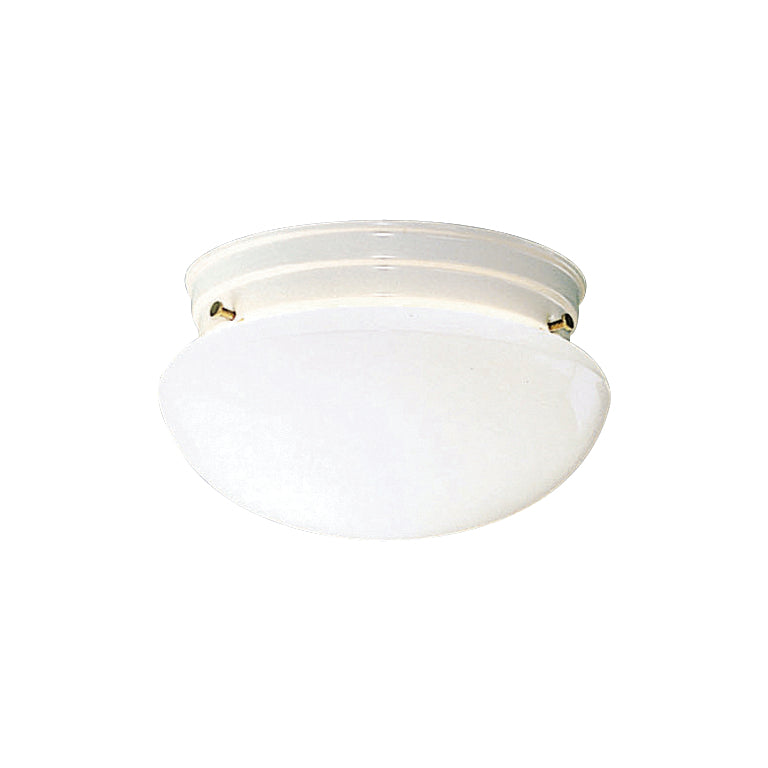 KICHLER 209WH Ceiling Space 9" 2 Light Flush Mount With White Globe In White