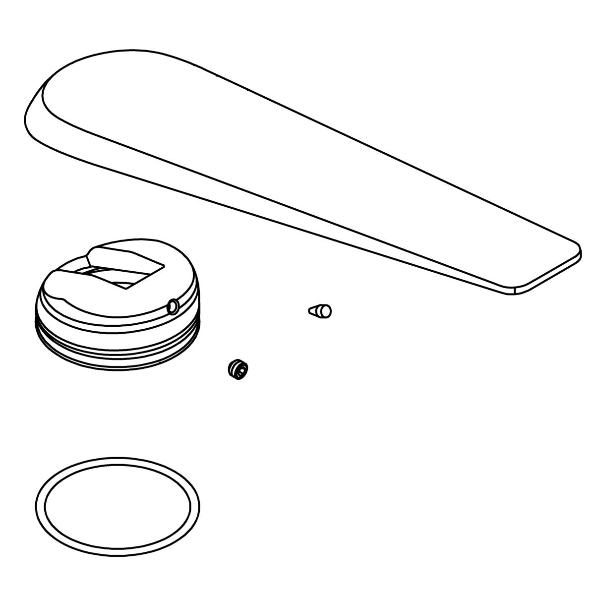 KOHLER Handle Kit - Matte Black, K-1350133-BL