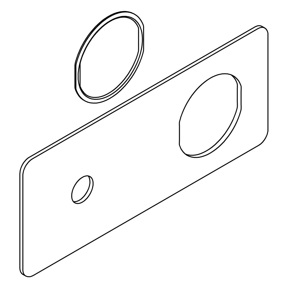 KOHLER ESCUTCHEON KIT - Vibrant French Gold, K-1350908-AF