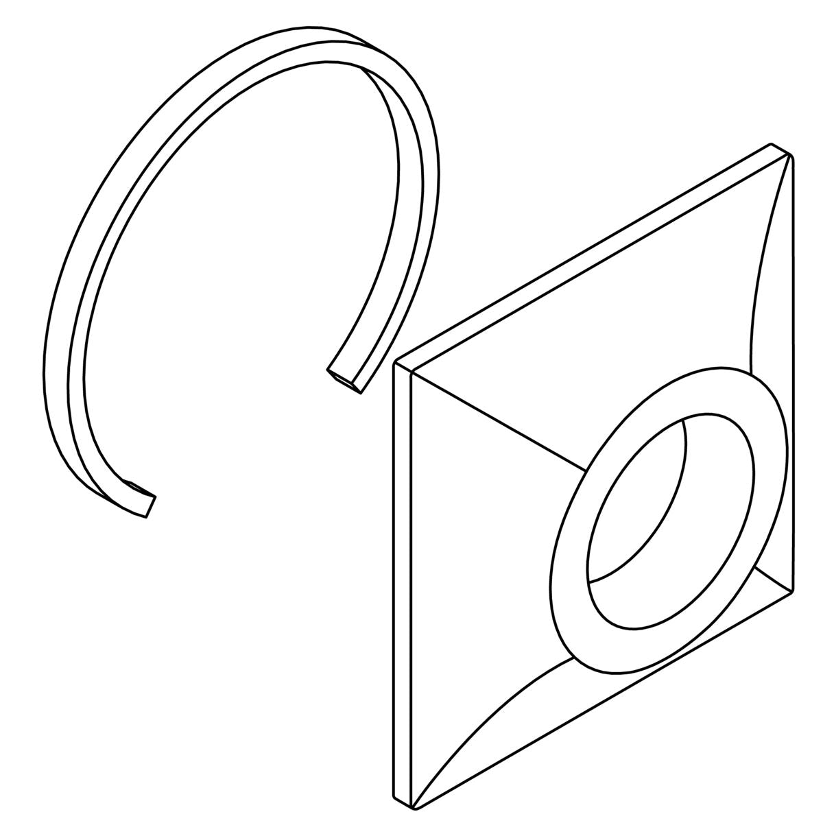KOHLER Escutcheon - Vibrant Brushed Nickel, K-1351986-BN