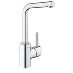 GROHE 23737002 Concetto Single Hole Single-Handle L-Size Bathroom Faucet, 1.2 GPM - Chrome