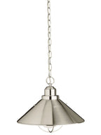 KICHLER 2713NI Seaside 16" 1 Light Pendant Brushed Nickel