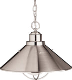 KICHLER 2713NI Seaside 16" 1 Light Pendant Brushed Nickel