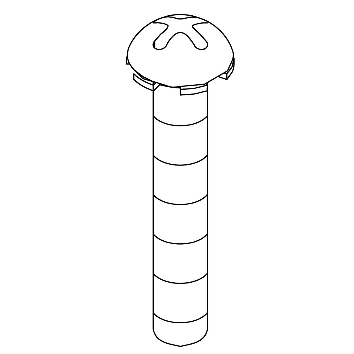 KOHLER Screw, 8-32 X 1.00 Sems, Round, K-1353858
