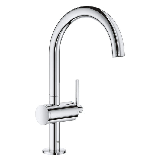 GROHE 23828003 Atrio New Single Hole Single-Handle L-Size Bathroom Faucet 1.2 GPM - Chrome