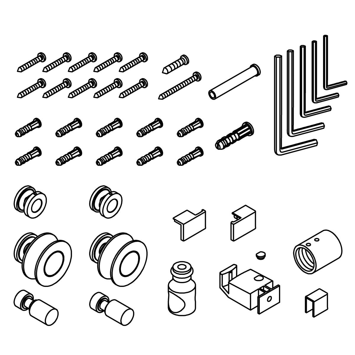 KOHLER Skin Pack Kit - Bright Polished Silver, K-1355000-SHP