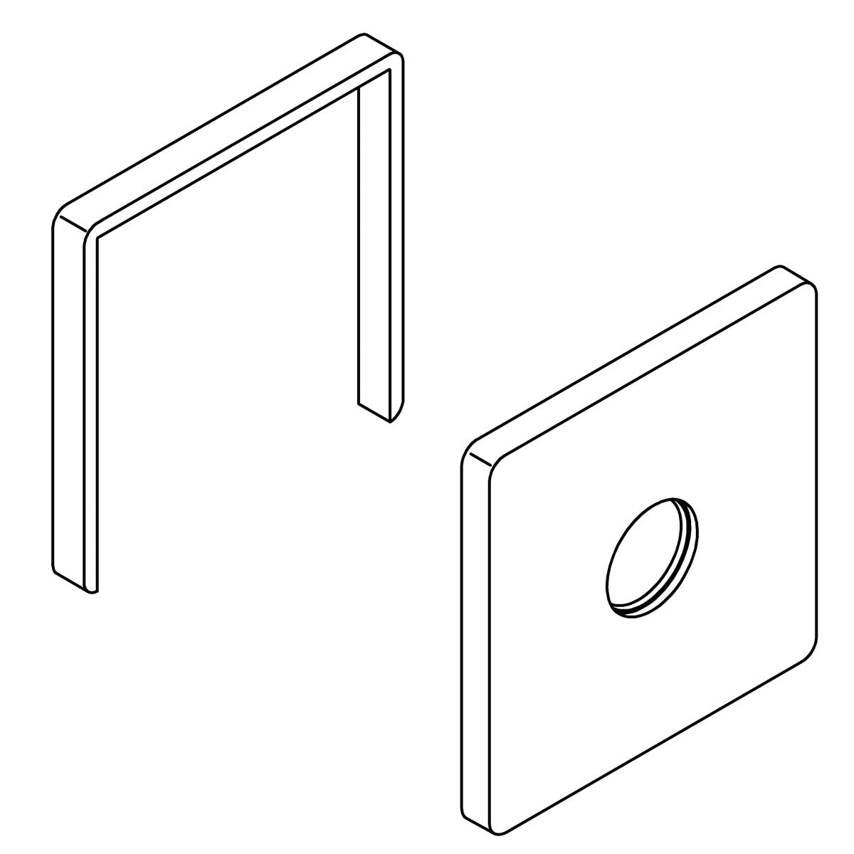 KOHLER Escutcheon Assembly - Matte Black, K-1355437-BL