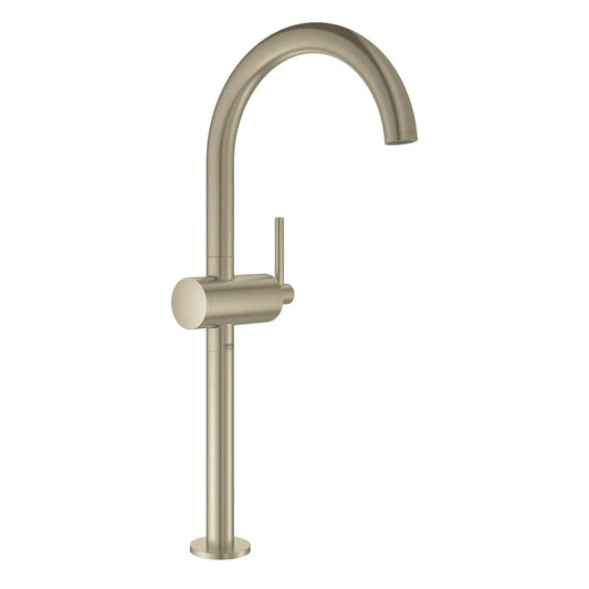GROHE 23834EN3 Atrio New Single Hole Single-Handle Deck Mount Vessel Sink Faucet 1.2 GPM - Brushed Nickel