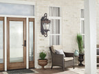KICHLER 9359LD Tournai 37.75" 4 Light Outdoor Wall Light With Clear Seeded Glass In Londonderry