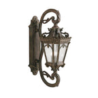 KICHLER 9359LD Tournai 37.75" 4 Light Outdoor Wall Light With Clear Seeded Glass In Londonderry