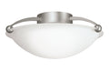 KICHLER 8405NI 15" 2 Light Semi Flush Brushed Nickel