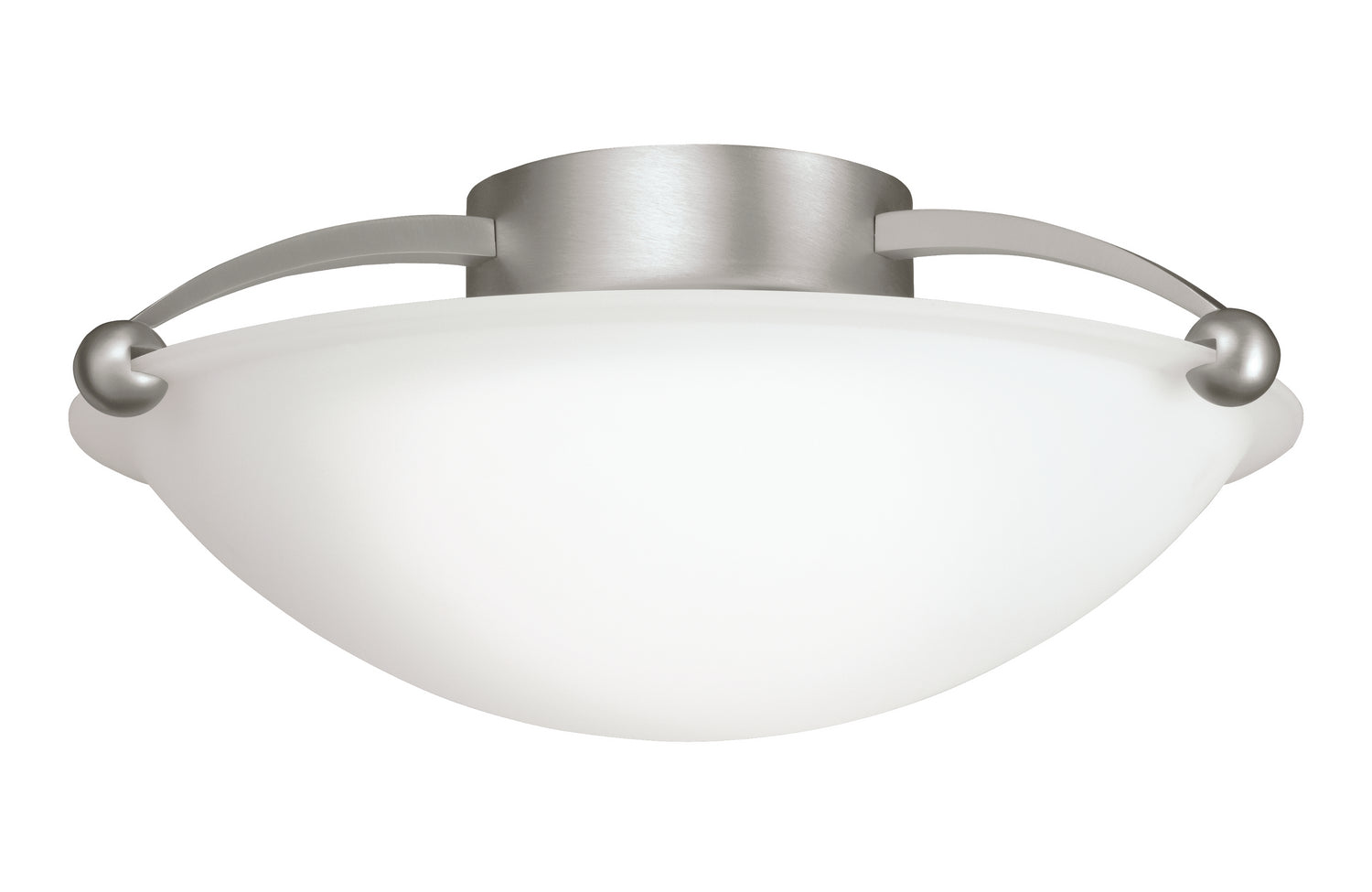 KICHLER 8405NI 15" 2 Light Semi Flush Brushed Nickel