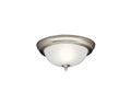 KICHLER 8653NI 11.5" 2 Light Flush Mount Brushed Nickel