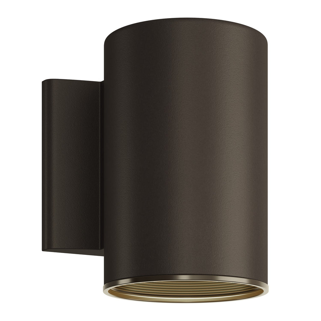 KICHLER 9234AZ Cylinder 7" 1 Light Wall Light Architectural Bronze