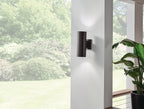 KICHLER 9244AZ Cylinder 12" Wall Light Architectural Bronze
