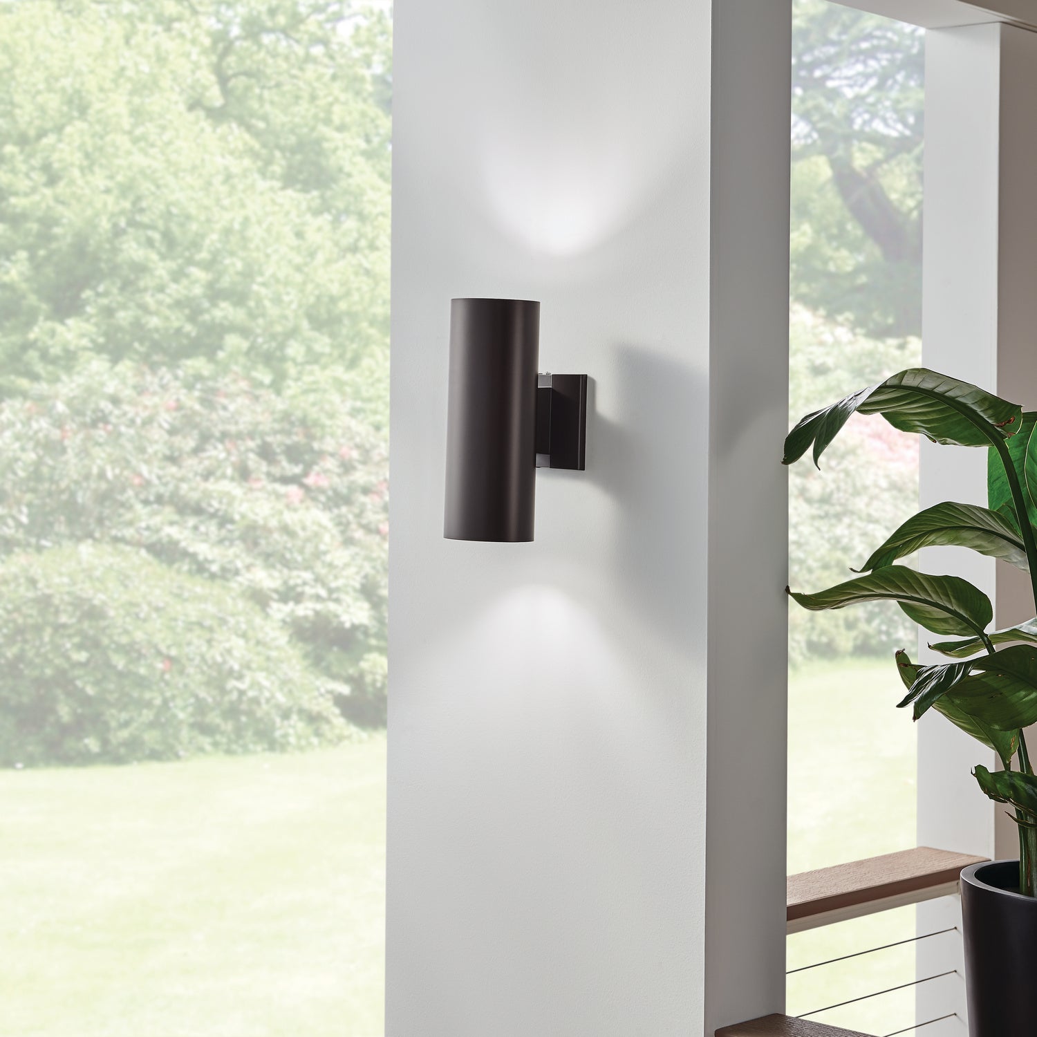KICHLER 9244AZ Cylinder 12" Wall Light Architectural Bronze