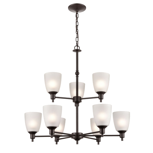 THOMAS 1359CH/10 Jackson 29'' Wide 9-Light Chandelier - Oil Rubbed Bronze