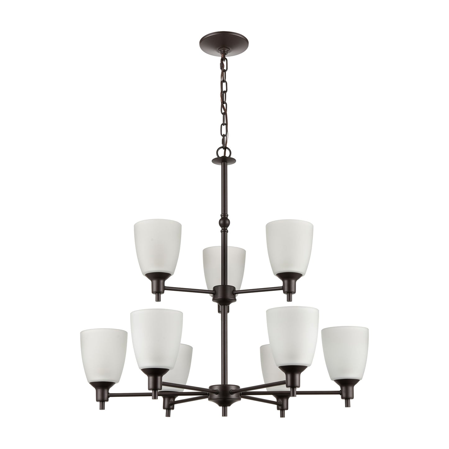 THOMAS 1359CH/10 Jackson 29'' Wide 9-Light Chandelier - Oil Rubbed Bronze