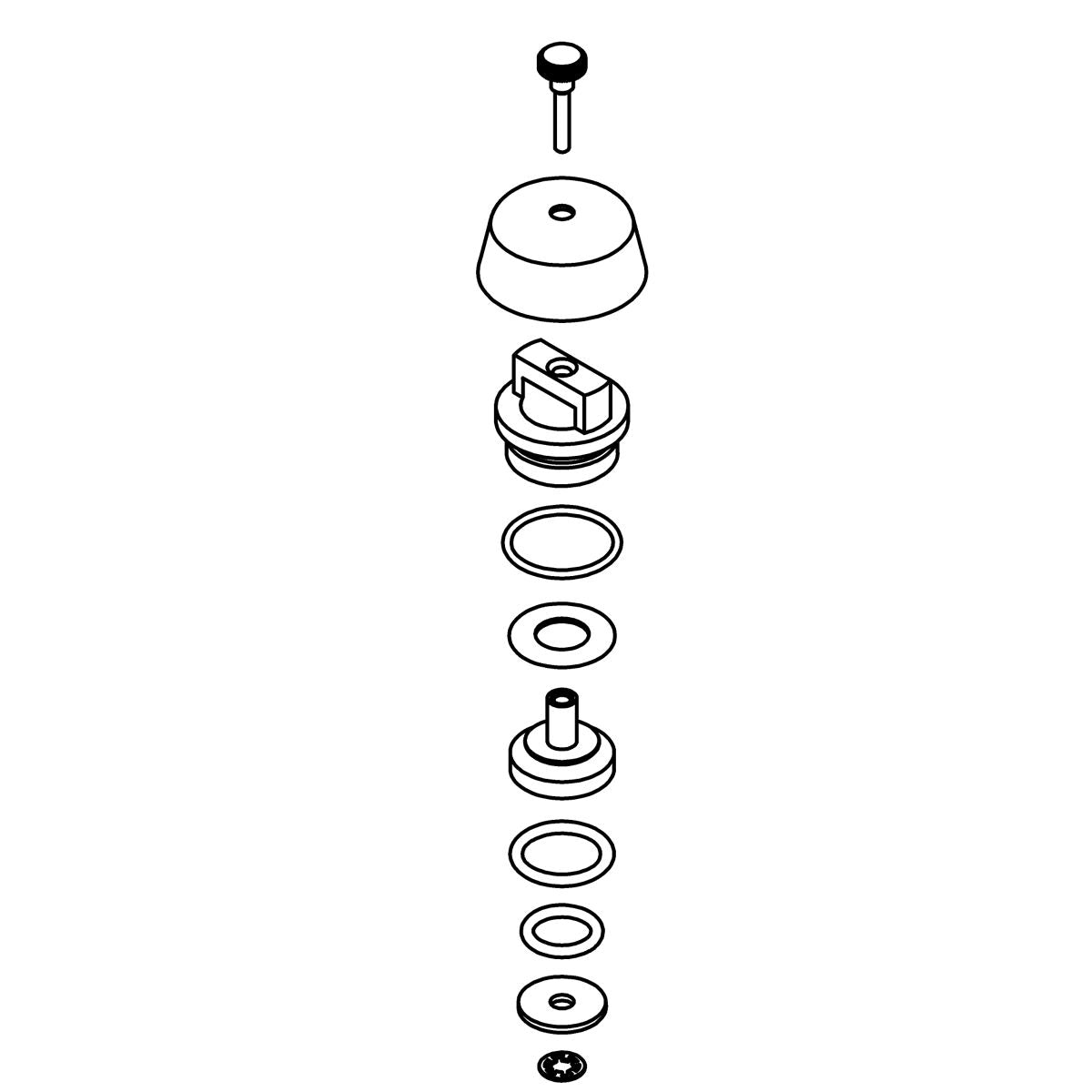 KOHLER Vacuum Breaker Repair Kit - Polished Chrome, K-1361800-CP