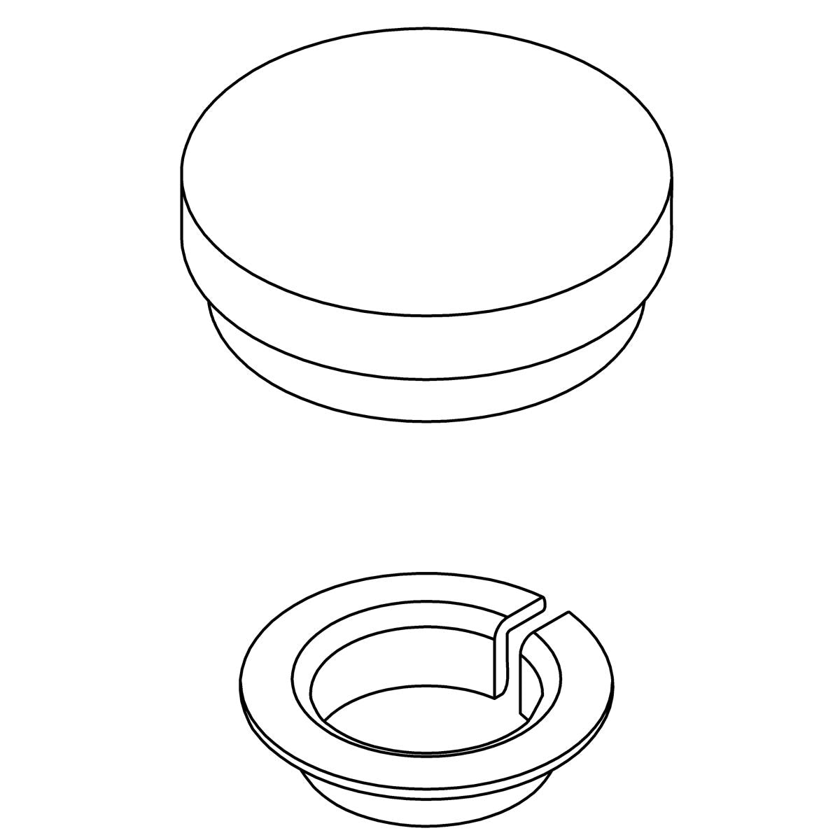 KOHLER Cover & Bearing Kit - Polished Chrome, K-1361802-CP