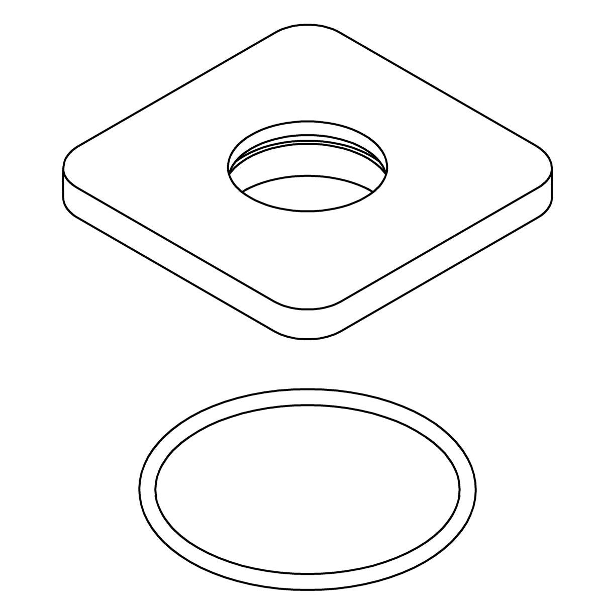 KOHLER K-1362496-BL Escutcheon Kit