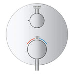 GROHE 24150003 Atrio New Single Function 2-Handle Thermostatic Valve Trim - Chrome