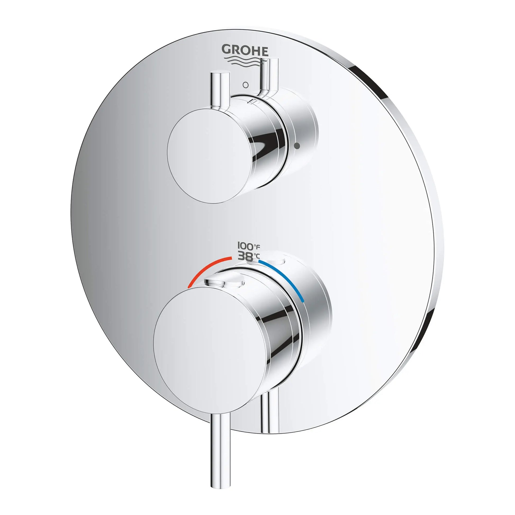 GROHE 24151003 Atrio New Dual Function 2-Handle Thermostatic Valve Trim - Chrome