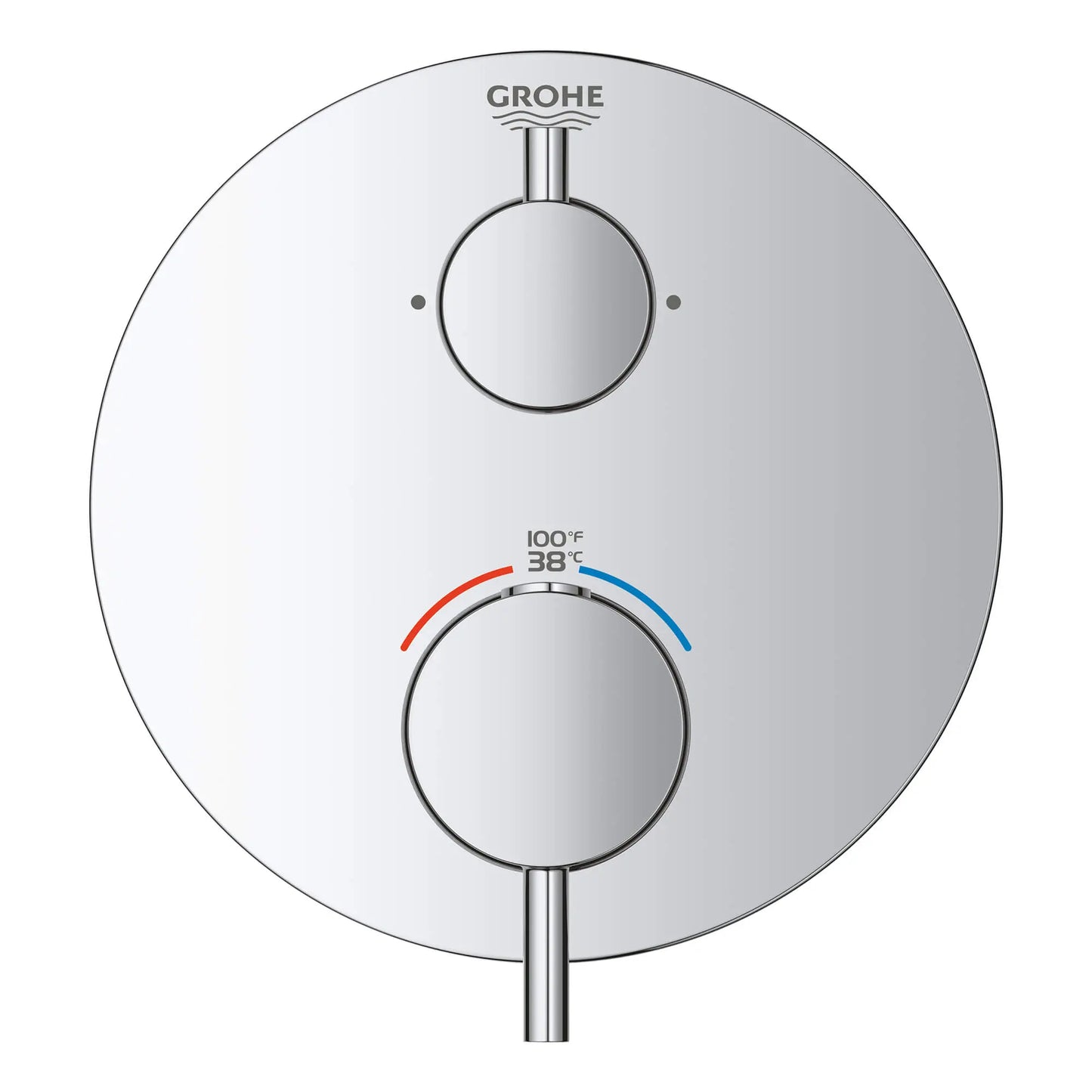 GROHE 24151003 Atrio New Dual Function 2-Handle Thermostatic Valve Trim - Chrome