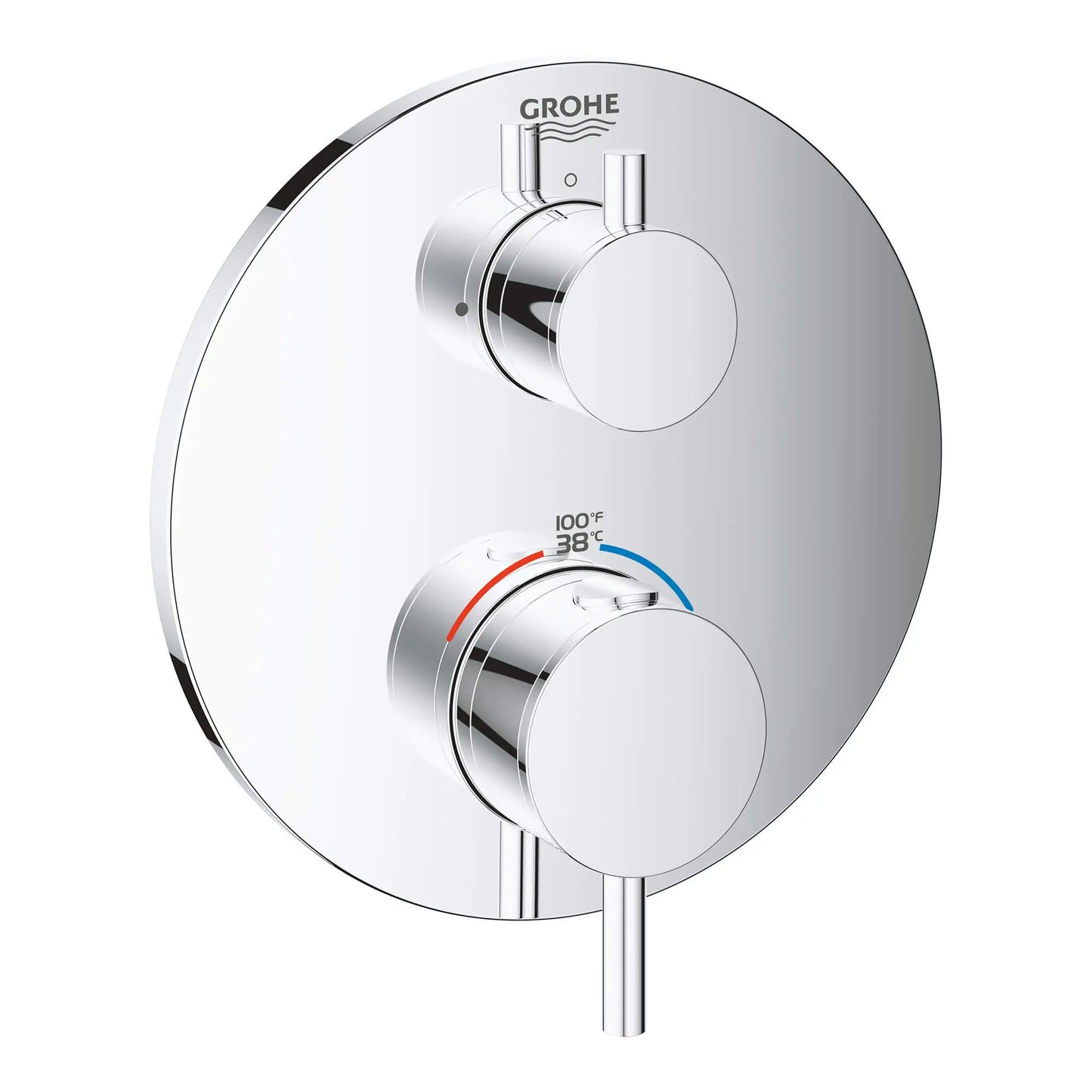 GROHE 24151003 Atrio New Dual Function 2-Handle Thermostatic Valve Trim - Chrome