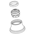 KOHLER Service Kit, Aerator - Polished Chrome, K-1364372-CP