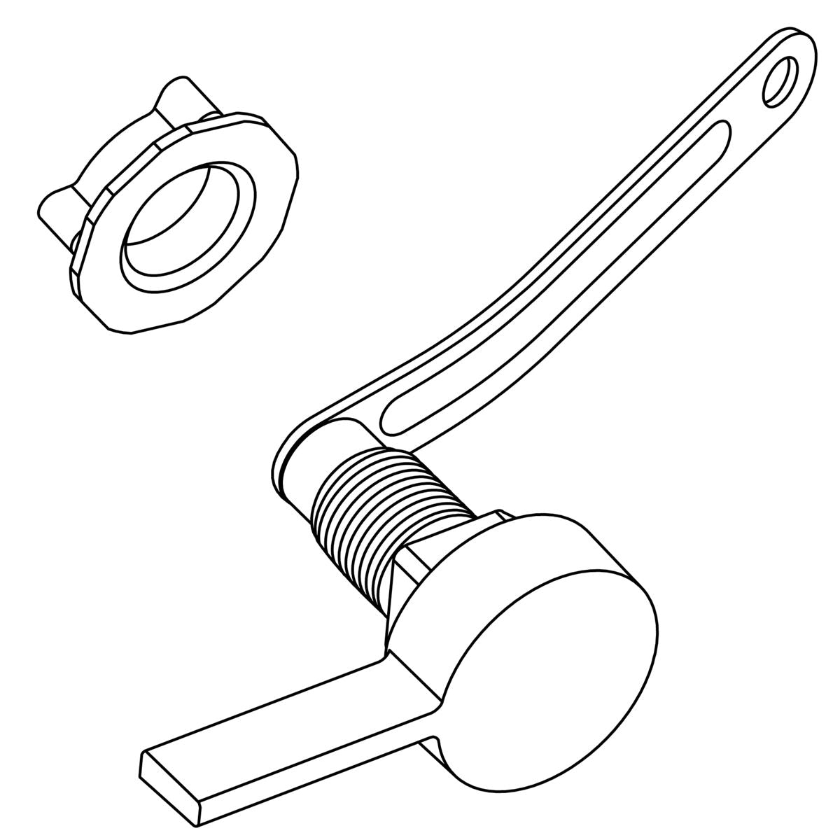 KOHLER Trip Lever Assembly - Polished Chrome, K-1366365-CP