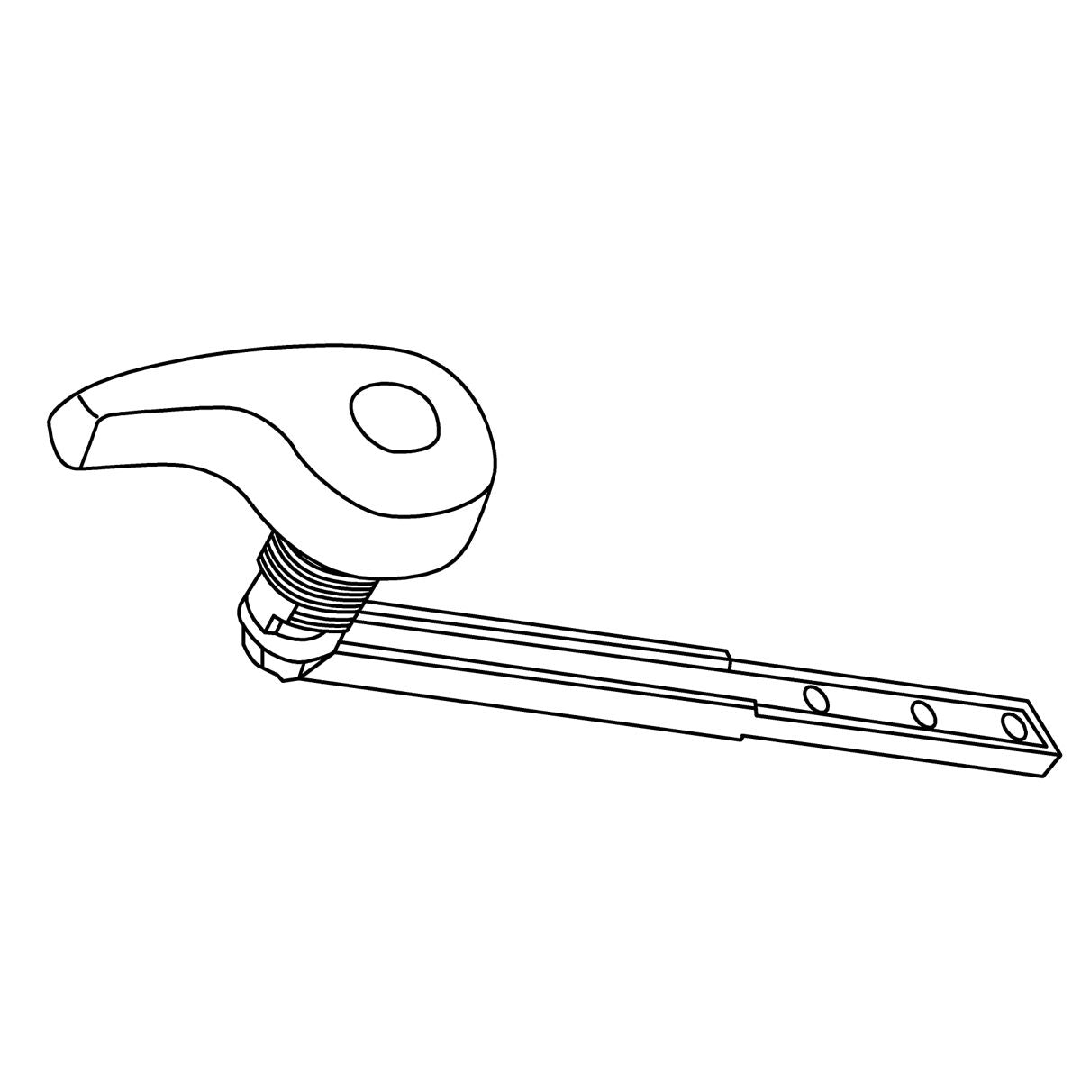 KOHLER Lh Trip Lever - White, K-1367772-0